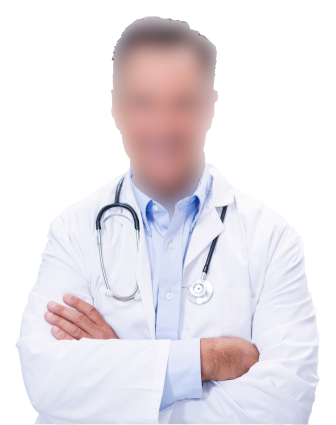 doctor with blurred face
